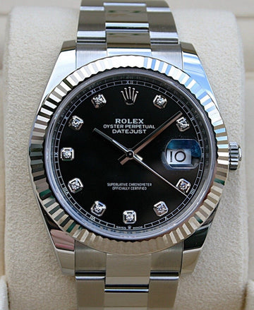 Rolex Datejust 41 UNWORN 2025 Datejust 41 FACTORY BLACK DIAMOND OYSTER 126334