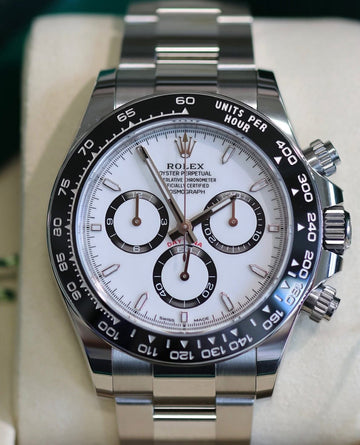 Rolex Daytona UNWORN 2025 Daytona WHITE PANDA NEW REFERENCE 126500
