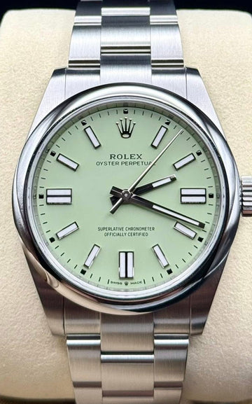 Rolex Oyster Perpetual 41 Pistachio Green Dial Oyster Bracelet - 134300 - 2025