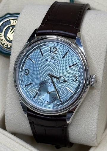 Rolex UNWORN 1908 39mm Ice-Blue Dial Platinum 2025