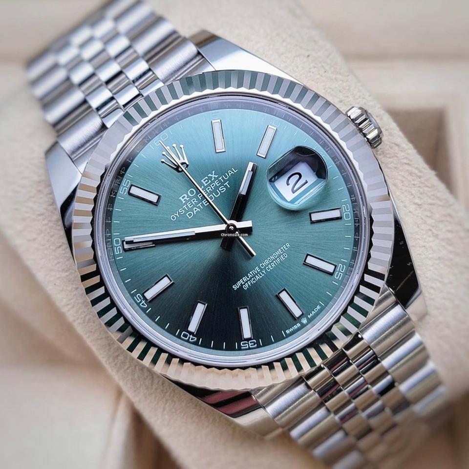 Rolex Datejust 41 NEW 2024 MINT GREEN Datejust 41 JUBILEE 126334
