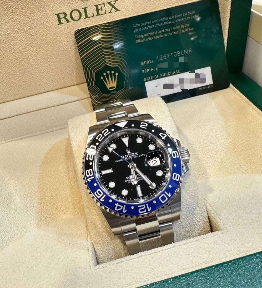 Rolex 126710BLNR GMT-Master II 40 UNWORN 2024 "Batman" Oyster Bracelet