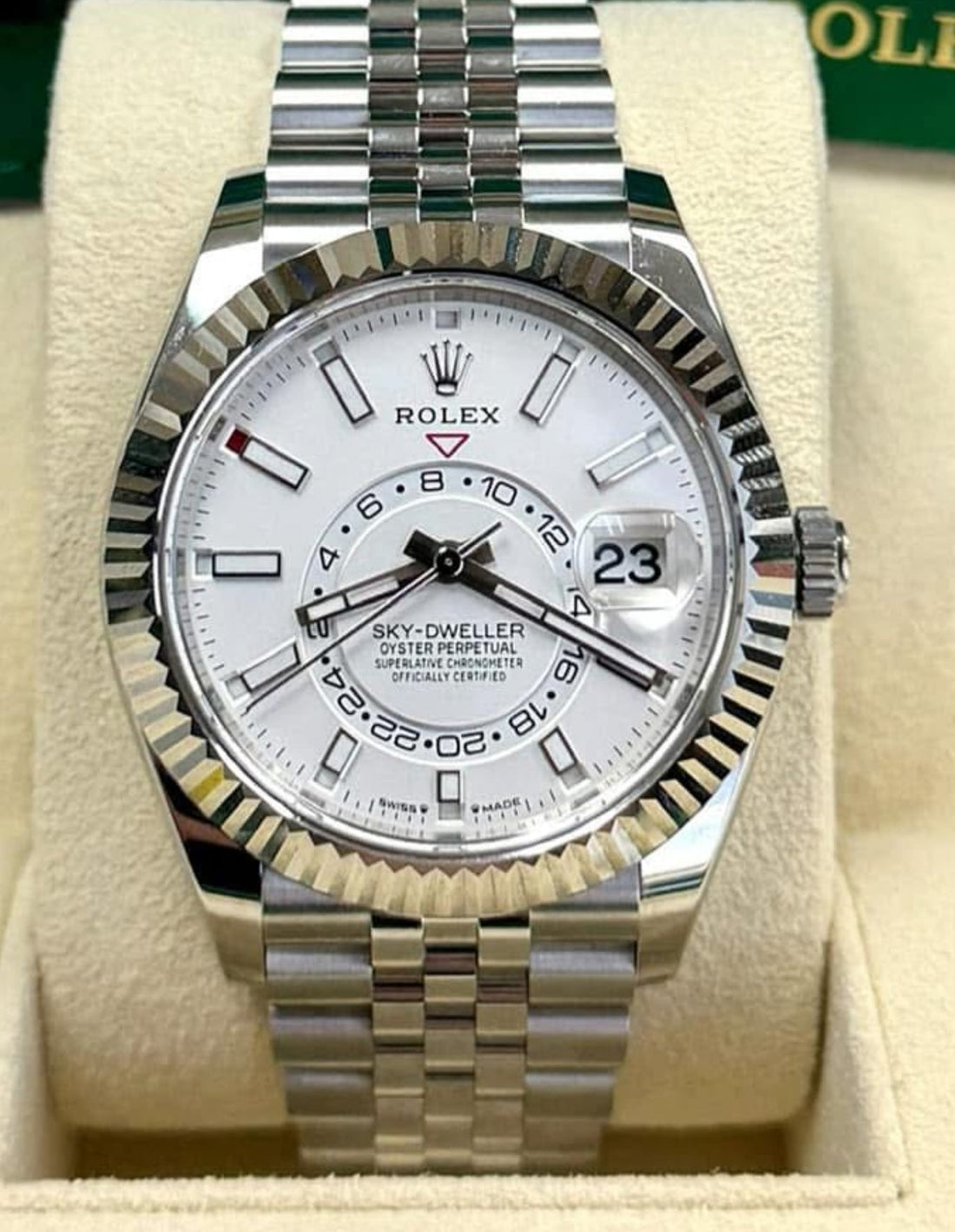Rolex Sky-Dweller NEW 2024 Sky-Dweller WHITE DIAL 336934 Jubilee