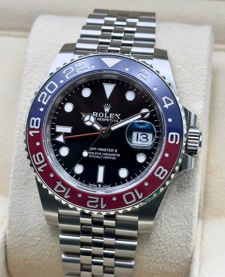 UNWORN 2025 Rolex GMT-Master II "Pepsi" Jubilee Bracelet Ref: 126710BLRO